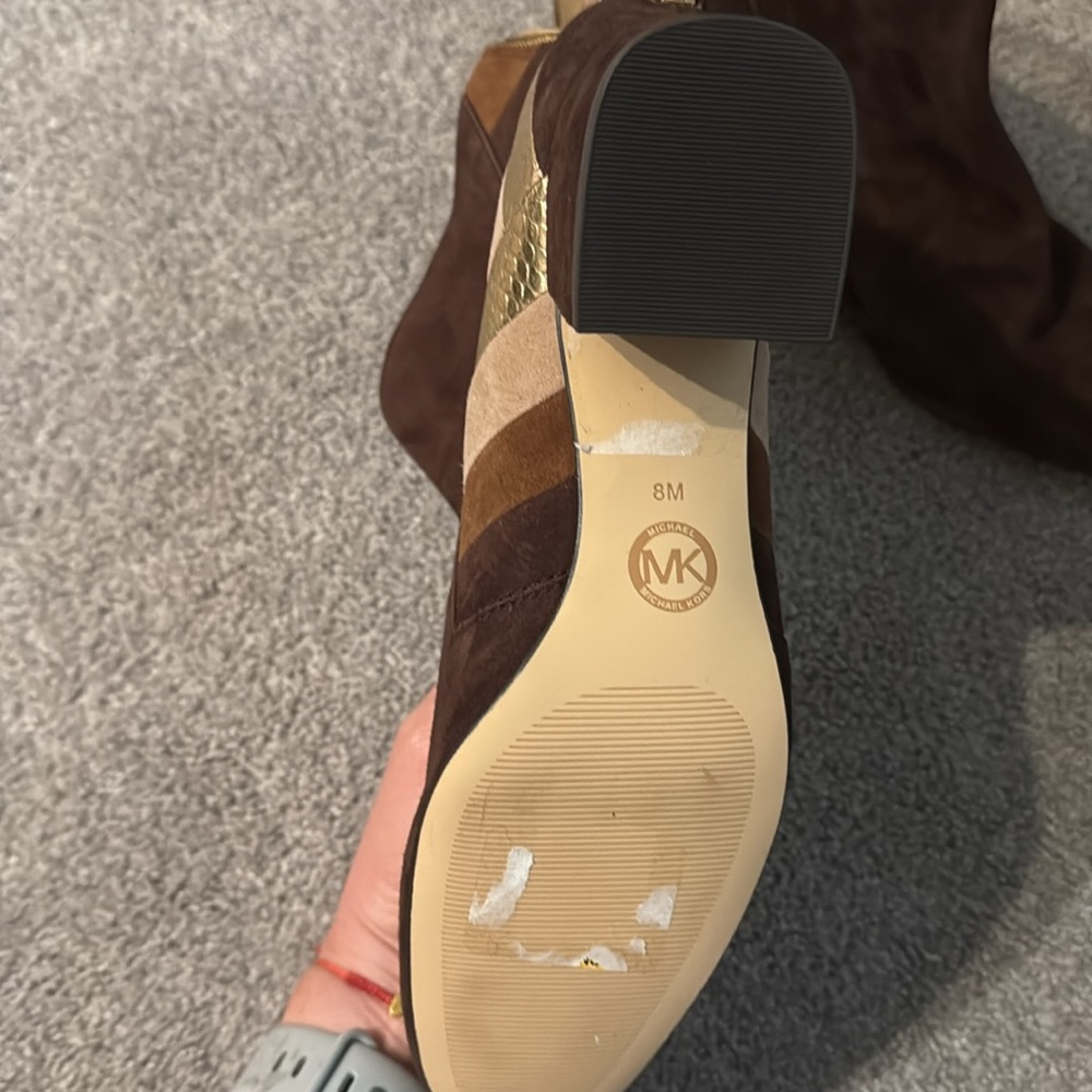 Michael Kors Brown Patchwork Ankle Booties - image 2